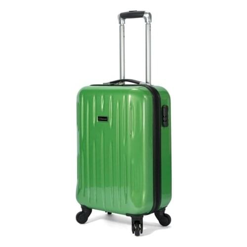Suitcase rigid cabin 4 wheels dark green
