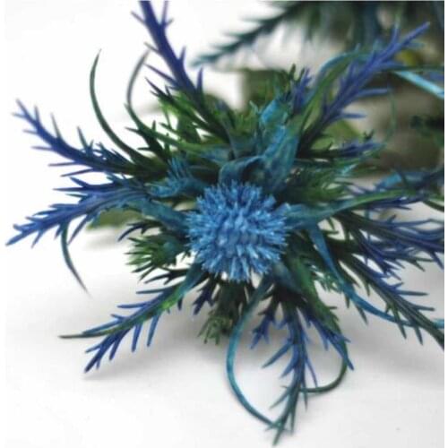 Artificial eryngiums blue eryngium wedding bouquet, centerpiece,home decor