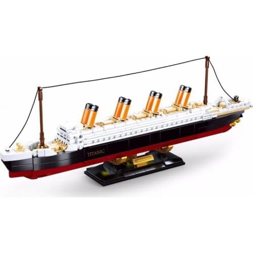 Titanic Boat Ship City Building Blocks Set Titan Adventurer Bricks Construction Kids MOC Toys Classic Movie Model For Kids GIft