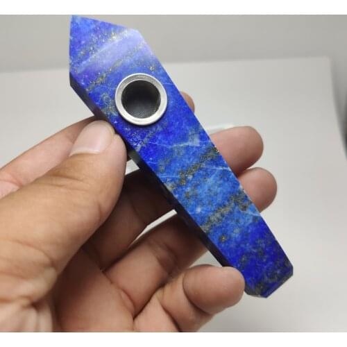 Natura quartz crystal lapis lazuli beautiful smoking pipes energy