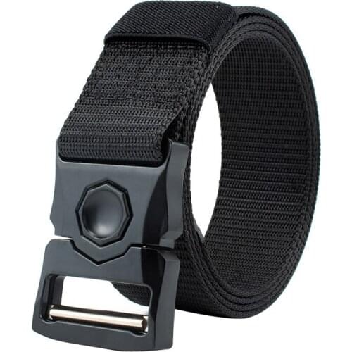 Hot selling Men Belts Quality Weave Nylon Alloy Insert buckle Belts Outdoor casual sport Men and Women Tactics Belts