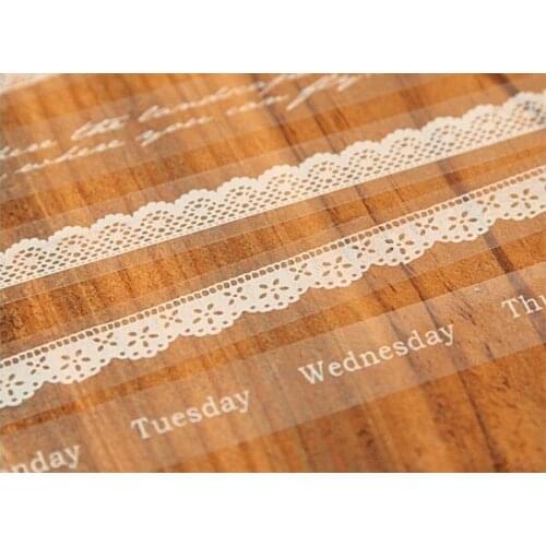Small Transparent lace 10m DIY Sticky printing tape design masking tape