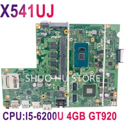 KEFU For ASUS X541UJ X541U F541U X541UV X541UVK I3-6006U 4GB GT920M-2G Laptop Motherboard Tested 100% work original Mainboard