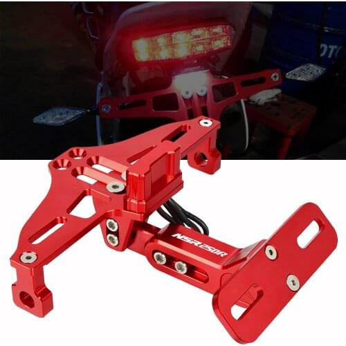 Motorcycle Adjustable Angle License Number Plate Frame Holder Bracket For Honda NSR250R 1988-1994 1989 NSR250 NSR 250 R 250R