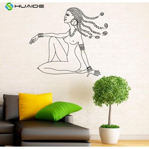Wall Decal Hairstyle Hair Salon Vinyl Sticker Fashion Styling Interior Bedroom Home Decor Dorm Room Wall Poster Art Murals A88