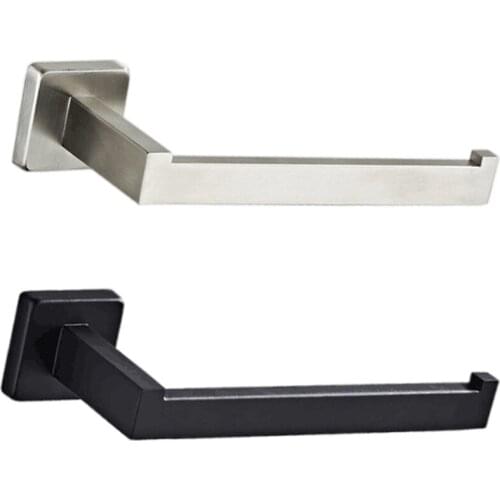 Stainless Steel Wall Mounted Shower Robe Towel Rack Toilet Paper Holder Hook for Home Offce Bathroom Kitchen Hotel