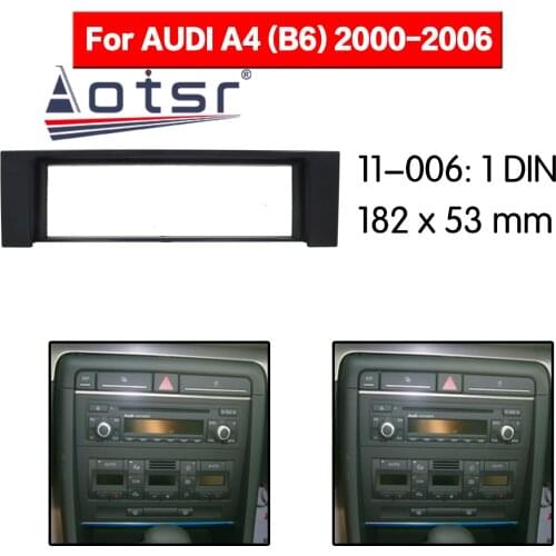 Car Radio frame Audio Fascia For AUDI A4 (B6) 2000 - 2006 Car Stereo Radio Fascia Panel Installation Adapter DVD player Frame