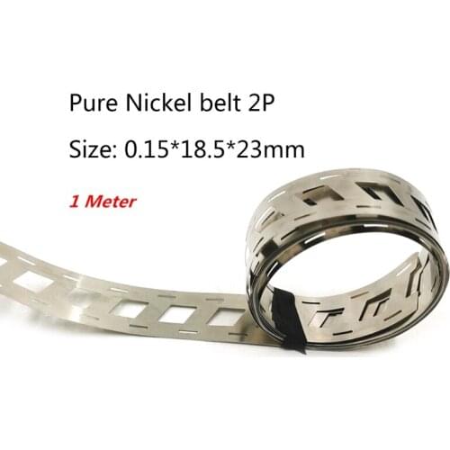 Pure Nickel belt 2P lithium battery nickel strip 18650 nickel Li-ion batteries Ni plate used for 18650 1Meter M15 21 Dropship