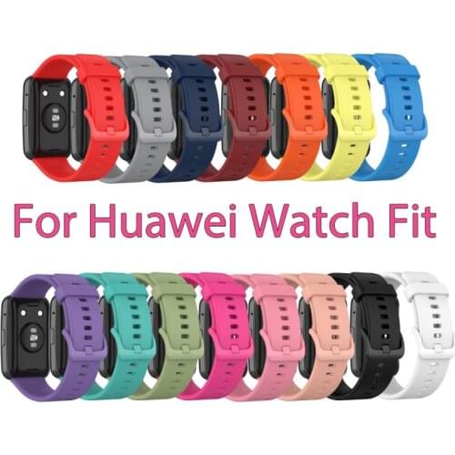 Silicone Band For Huawei Watch Fit Strap Tool Watch Case Screen Protector Bracelet Correa For Huawei Fit Smart Watch Strap Hot