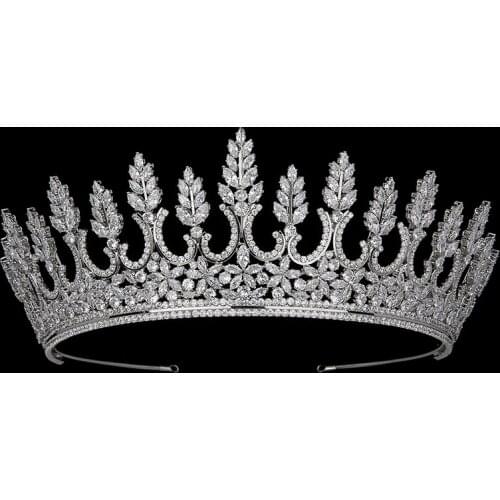 Tiaras And Crown HADIYANA Crystal Headdress Wedding Hair Accessories High Quality Zirconia Female Jewelry BC5985 Corona Princesa