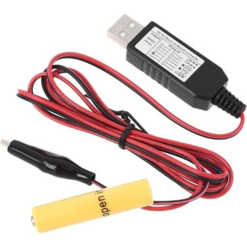 USB/Type-C to 3V 4.5V 6V 9V 12V AAA Battery Eliminator Replace 2-8pcs Battery 270B