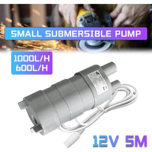 DC 12V 5M 600L/H 1000L/H Water Pump For Vertical Submersible Pumps Home Garden Fish Tank Pond Fountain Portable Change Water