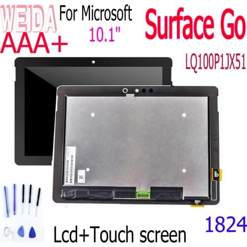 WEIDA 10.1" For Microsoft Surface go 1824 Touch Screen Digitizer Glass Lcd Display Assembly Surface go LQ100P1JX51 LCD