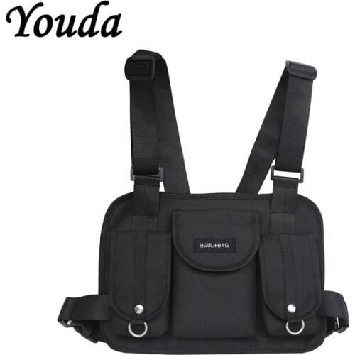 Youda Trendy Fashion Oxford Cloth Chest Bag Camouflage Hip Hop Style Tactical Package Personality Couple Crossbody Bags