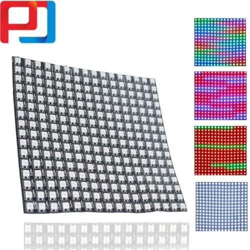 10PCS DC5V 16x16 Pixel WS2812B LED Digital Flexible Individually addressable Panel light 16*16 256 Pixels Individually