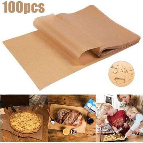 100pcs Parchment Paper Oil Absorption Rectangular Baking Paper Liner Suitable for Kitchen