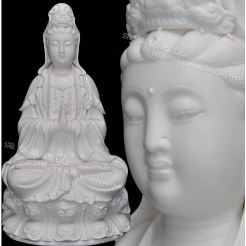 13 inch 18 inch hands sit ancient lotus Guanyin Guanyin Buddha ceramic crafts decoration decoration dedicated