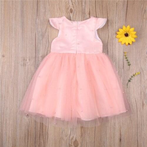 2021 Infant Baby Girls Flower Dresses Christening Gowns Newborn Babies Baptism Clothes Princess Tutu Birthday White Bow Dress