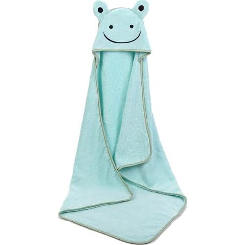 90*90cm Baby Bathrobe Boy Girl Cartoon Bath Towel Soft Fleece Blanket Hood Infant Newborn Shower Wrap Blanket Hooded Towel