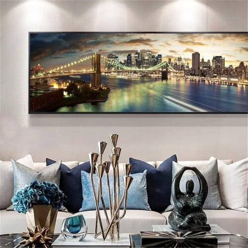 Full Square/Round Drill 5D DIY Diamond Painting"New York Brooklyn Bridge"3D diamond Embroidery Cross Stitch 5D Home Decor Gift