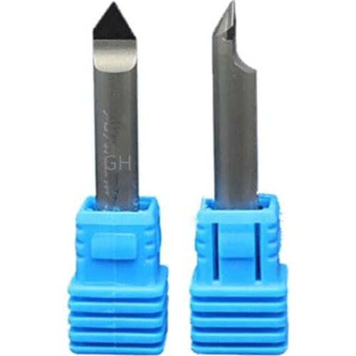 Diamond 6mm 8mm milling cutter engraving v Bits Flat Bottom 3d engraver carving tool for cnc stone Marble Granite Router set