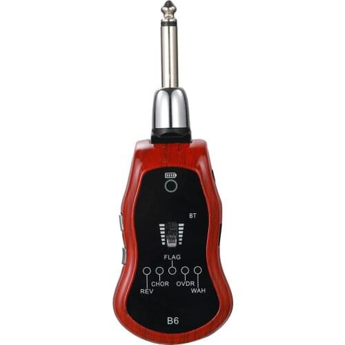 B6 Bluetooth Rechargeable Electric Guitar Earphone Mini Amplifier with 5 Effects