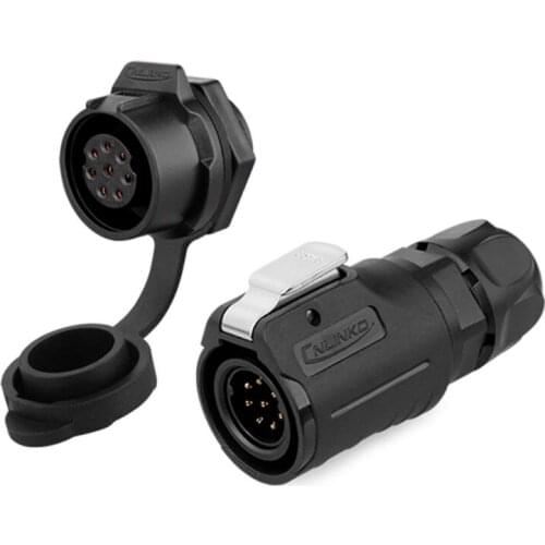 F3MA LP16 Plastic 2 3 4 5 6 7 8 9 Pin Power Industrial Circular Connector Outdoor IP67 Waterproof for Solar Power and Signal