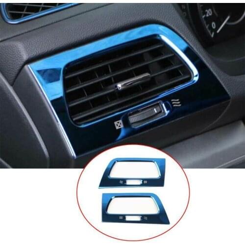 For Honda CR-V CRV 2012 2013 2014 2015 2016 Blue Steel L&R AC Air Outlet Vent Cover Trim