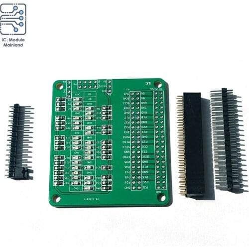 For Raspberry Pi LED Test Board IO Port Test Board Adapter Board LED Common Anode 3.3V 5V Multiple Power Supply Pins for Arduino