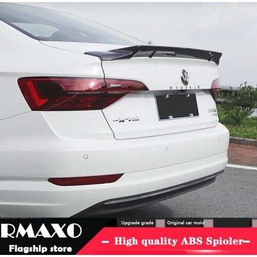 For J etta Spoiler RK 2019-2020 Volkswagen Sagitar High Quality Spoiler ABS Material Car Rear Wing Primer Color Rear Spoiler