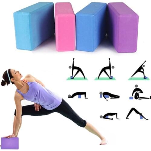 EVA Yoga Blocks Foam Yoga Brick Pillow Colorful Bolster Yoga Exercise Bodybuilding Workout Equipment Joga Blocks Cube Stretching