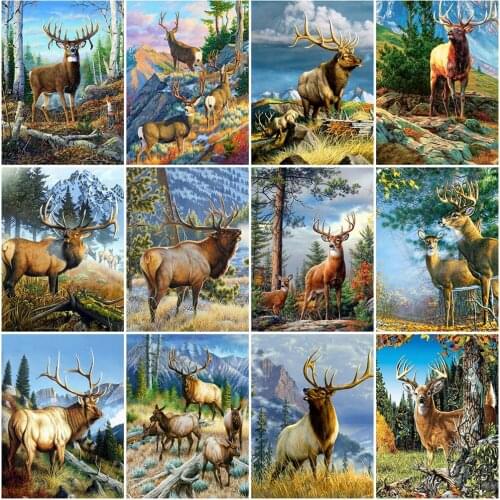 Evershine Full Square Round Diamond Painting Animals Rhinestone Mosaic Art Diamond Embroidery Deer 5D DIY Crafts Kit