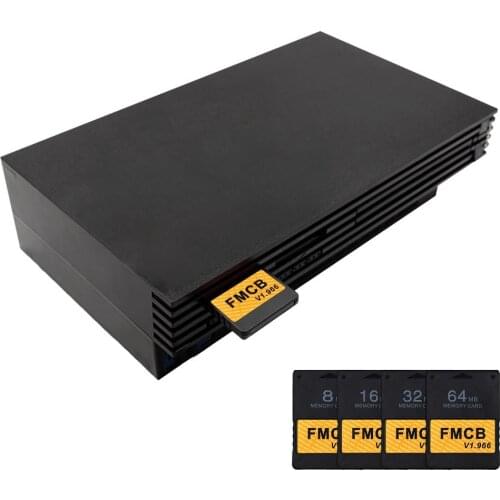 Classic Black For PS2 FMCB V1.966 8MB/16MB/32MB/64MB Memory Card For PS2 Console Professional Storage Card