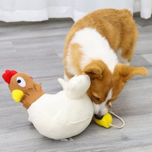 Hen Laying Egg Doll Pet Nose Smell Training Sniffing Slow Feeding Bowl Food Dispenser Relieve Stress Puzzle Toys