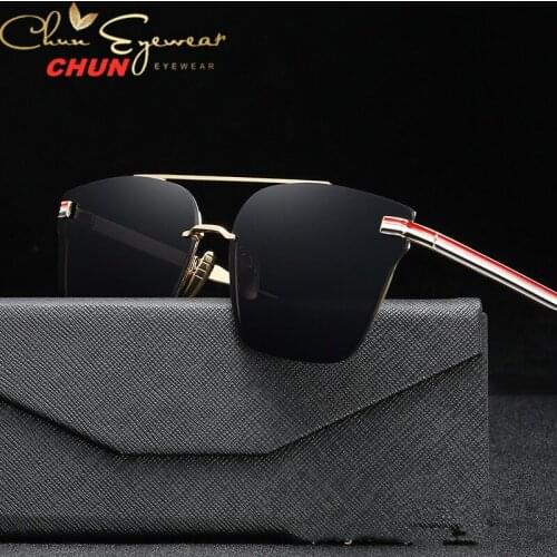 Retro Square Sunglasses Steampunk Men Women Brand Designer Glasses 2020 Fashion Shades UV Protection Gafas M326 + case