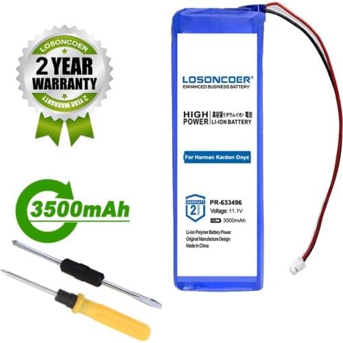 LOSONCOER Battery 3500mAh PR-633496 Replacement Battery for Harman Kardon Onyx PR-633496 Free Tools