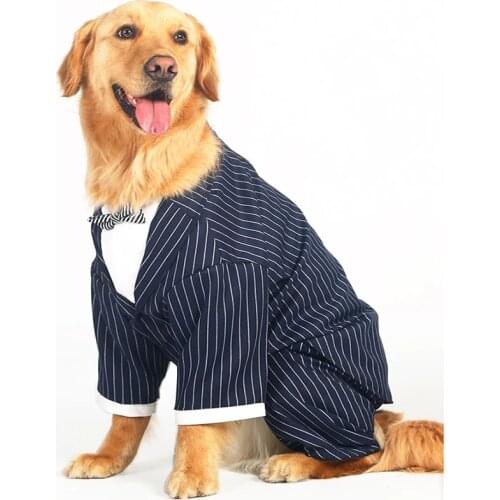 Prince Wedding Suit Tuxedo Bow Tie Puppy Coat Dog Dress Suit Formal Dress Pet Clothes Coat 5 Sizes For Medium Large Dogs