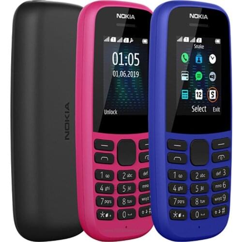 Nokia 105 (2019) Refurbished Unlocked Original Dual Sim Phone 2G GSM 800mAh Cheap Celluar