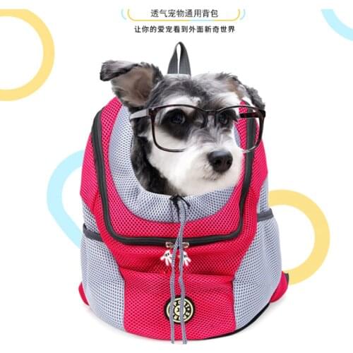 New Pet Dog Backpack Chest Bag Breathable Dog Pet Supplies Backpack Out Portable Travel Fashion