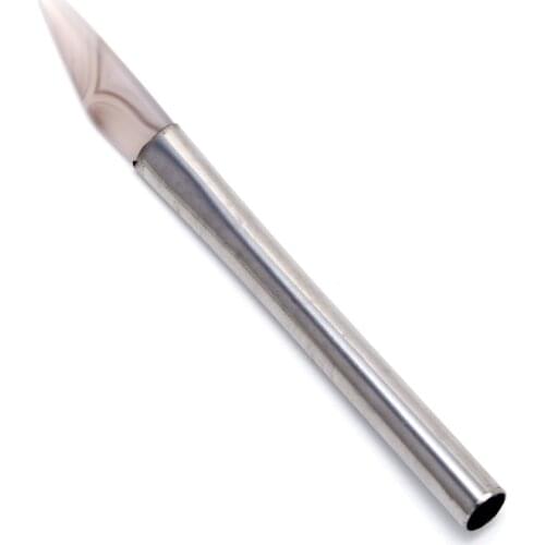 97QE Knife Tipped Agate Stone Burnisher Burnishing Jewelry Making Tool With Handle