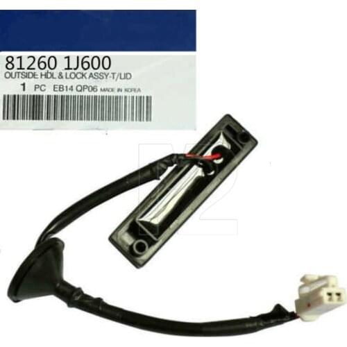 OEM Outside Hdl Lock Assembly-T Lid 812601J600 for Hyundai I20 w/o Camera Exterior trunk handle and switch