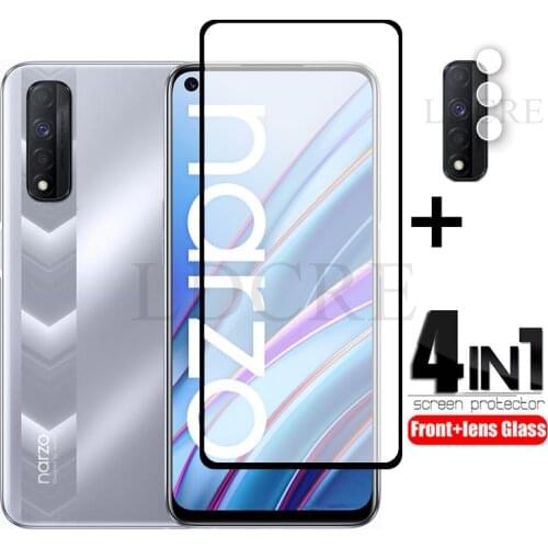 Full Glass For Realme Narzo 30 Glass Tempered glass For Realme Narzo 30 Pro 5G Camera Screen Protector Film For Realme Narzo 30A