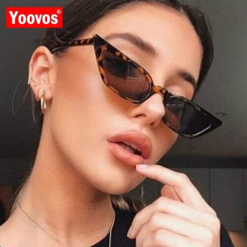 Yoovos Cat Eye Sunglasses Women High Quality Vintage Candy Colors Sun Glasses For Women Plastic Retro Lunette De Soleil Femme