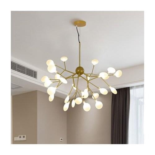Firefly Pendant Lamp Olive Branch Hanging Lights Art Home Decorative LED Europe Style Petal AC110/220V Foyer Living Dinning Room