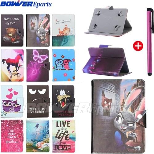 Universal stand Cover for BQ Aquaris M8 BQ-8068L HORNET PLUS PRO 8068L 8 inch Tablet Printed PU Leather Stand Case