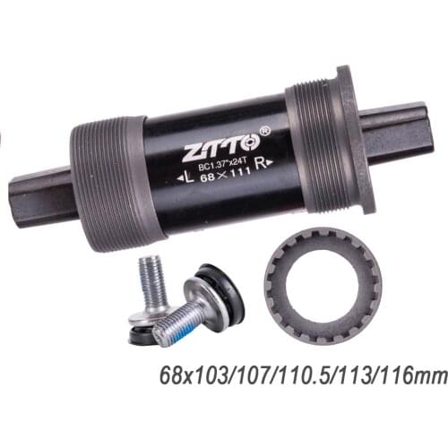 BSA Bicycle Bottom Bracket Square Tapered Threaded 68x103mm 107mm 110.5mm 113mm 116mm for Axis Square Tapered Spindle Crankset