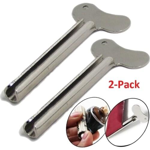 Stainless Steel Toothpaste Squeezer Bathroom Accessories Facial Cleanser Toothpaste Tube Rolling Press Squeezer Dispenser Tools