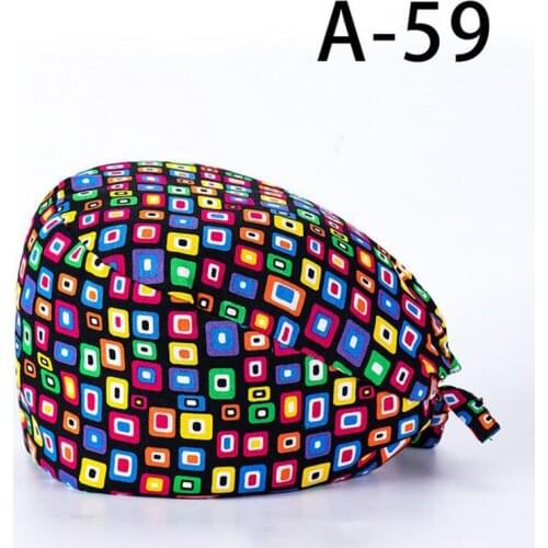 Women Bandage Nurse Cap gorros quirurgicos Print Nurse Hat Pharmacy Nursing Cap Laboratory Pet Shop Doctor Hat Surgicals Hat