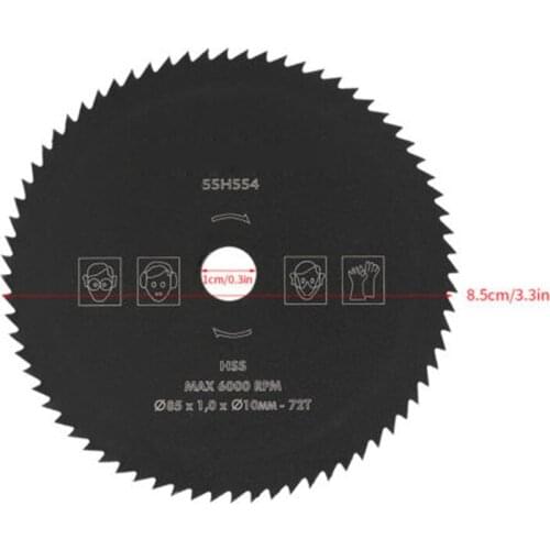 1PC Diamond Cutting Disc Wood Saw Blade 85mmx10mm Circular Cutting Wheel For Wood Metal Plastc Cutting Disc