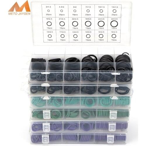 150-225pcs NBR VMQ FKM Durable Socket Sealing O-ring Silicone Gasket Replacement OD 6mm-35mm CS 1mm 1.5mm 1.9mm 2.4mm 3.1mm S17